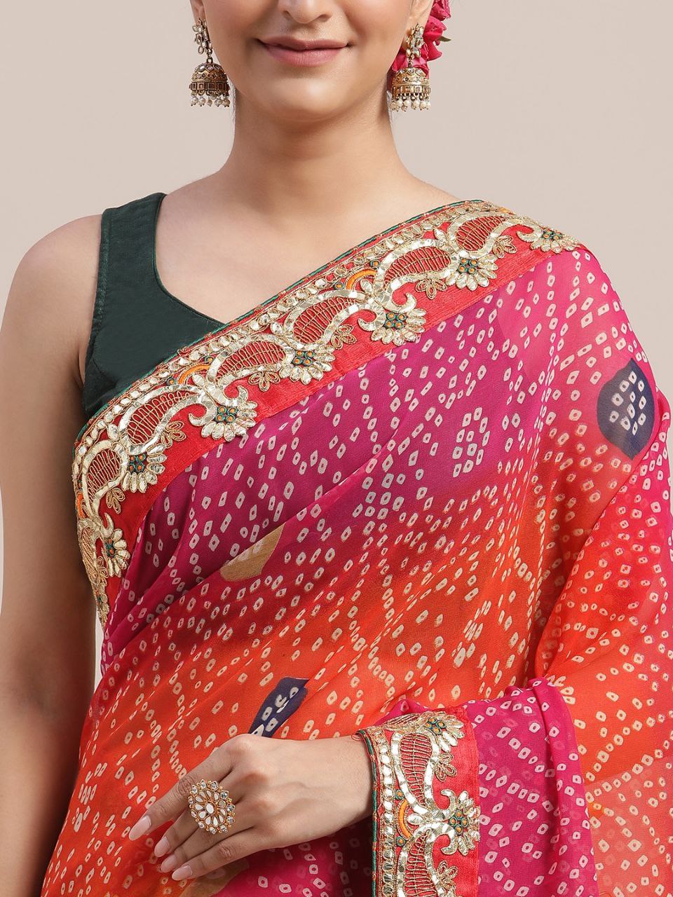 Multicolor Designer Georgette Saree