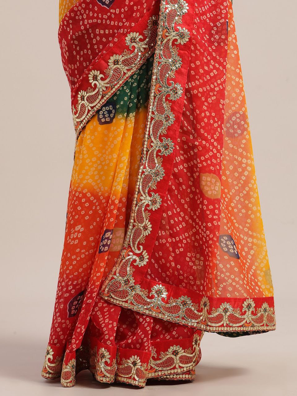 Multicolor Designer Georgette Saree
