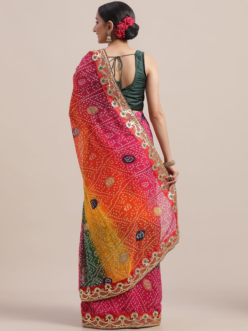 Multicolor Designer Georgette Saree