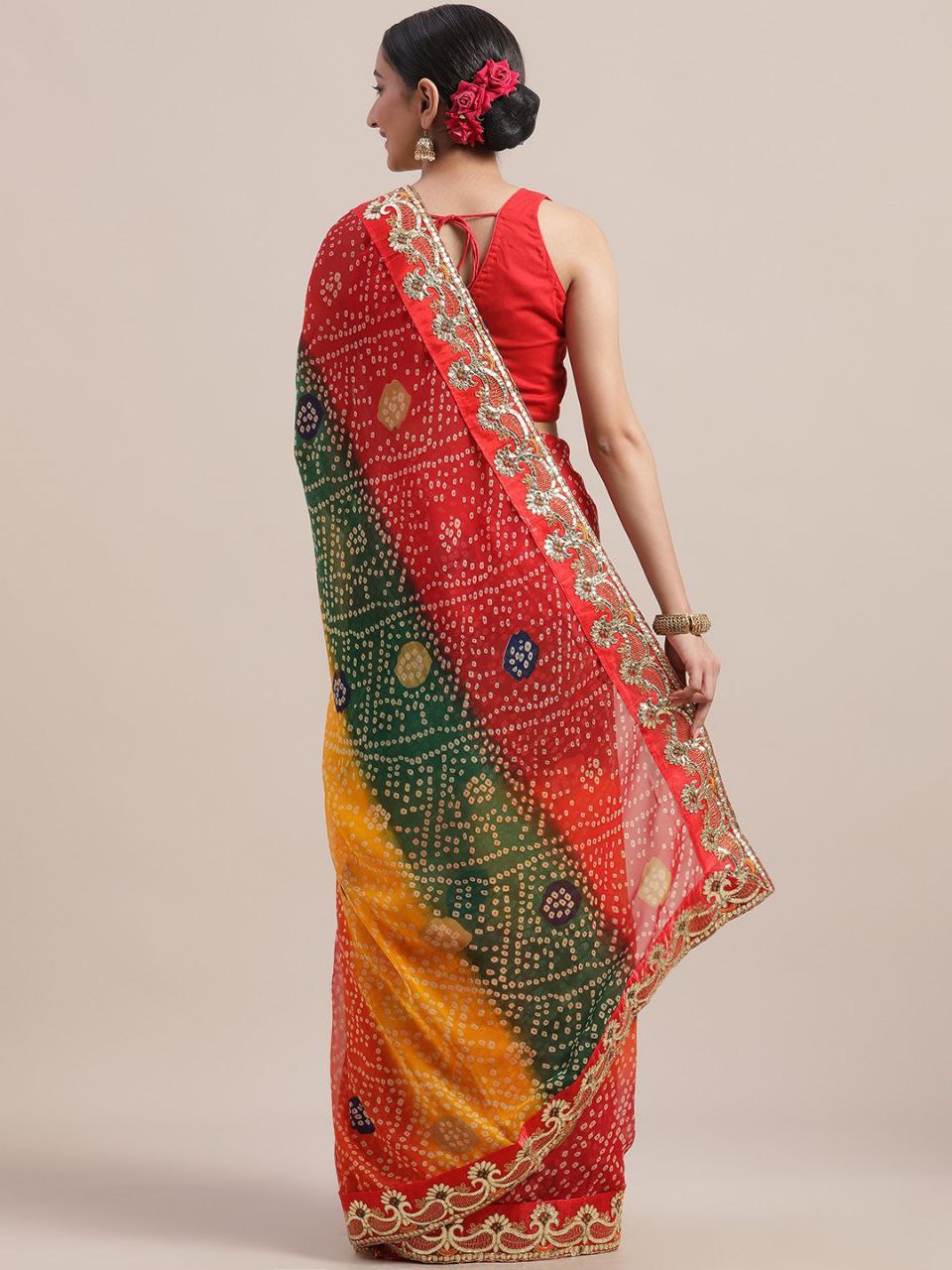 Multicolor Designer Georgette Saree