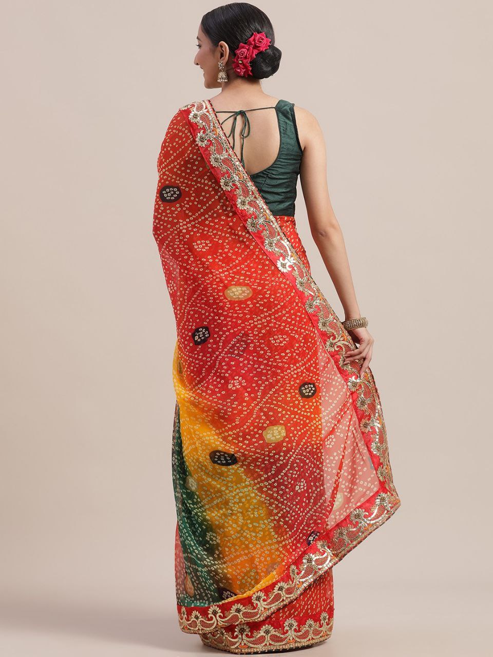 Multicolor Designer Georgette Saree