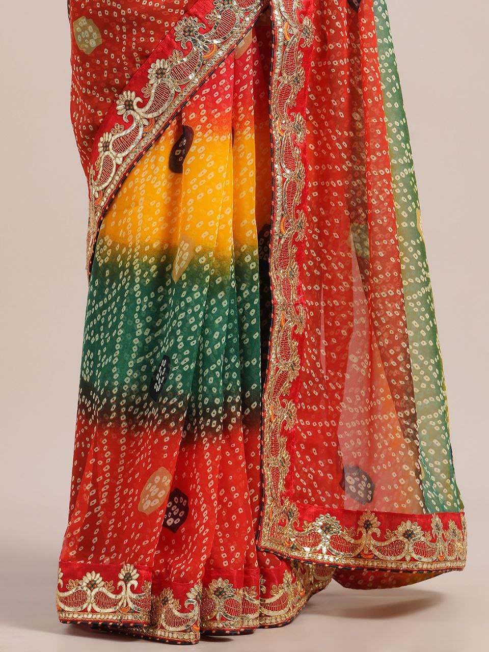 Multicolor Designer Georgette Saree