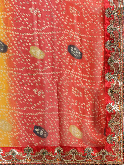 Multicolor Designer Georgette Saree