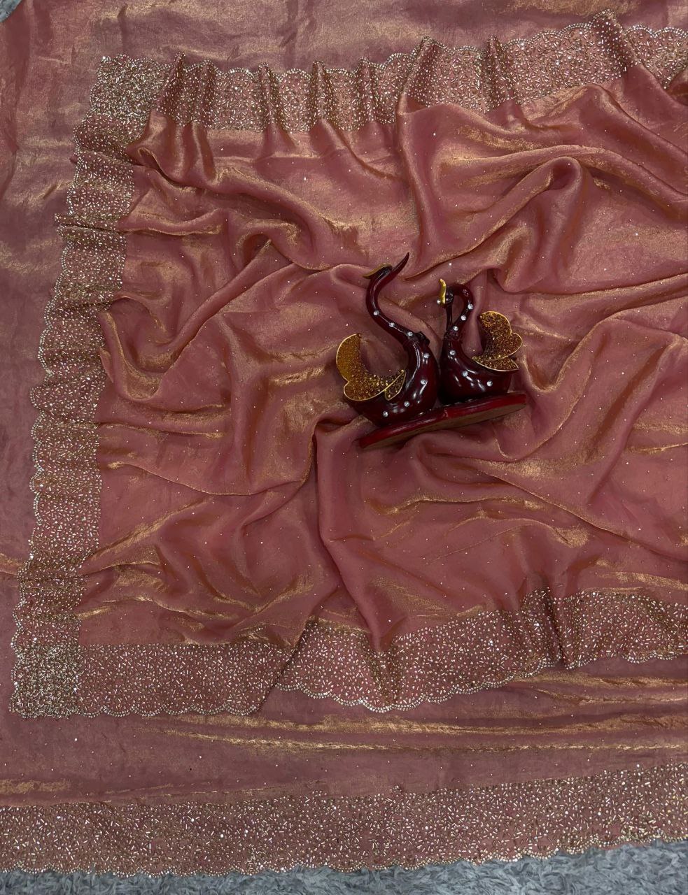 New Trending Party Wear Space Silk Saree