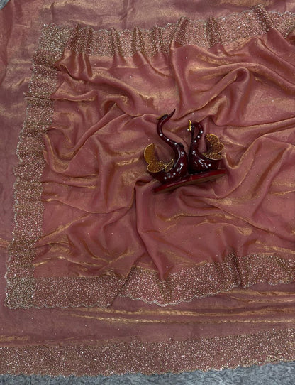 New Trending Party Wear Space Silk Saree