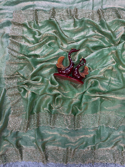 New Trending Party Wear Space Silk Saree