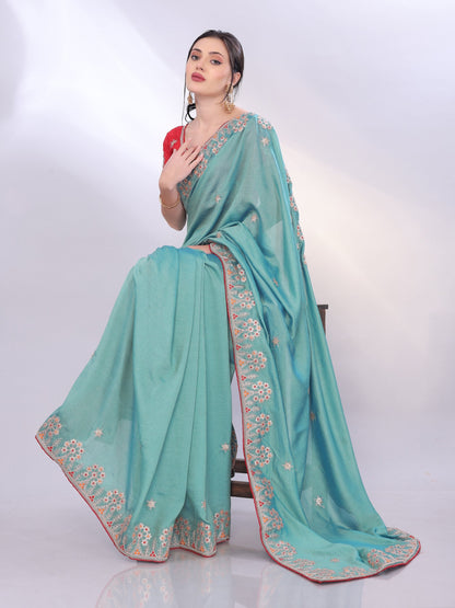 Two Tone Soft Silk Saree