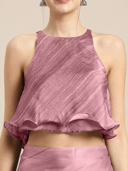 Party Wear Floral Japan Satin Saree