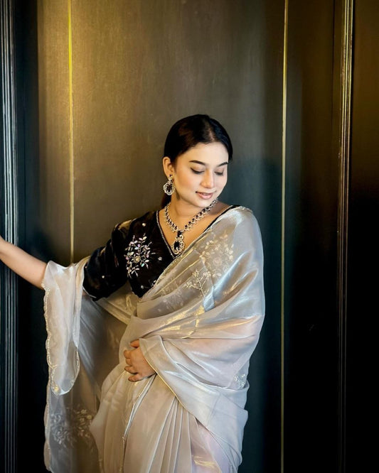 Party Wear Zimmy Chhoo Silk Saree