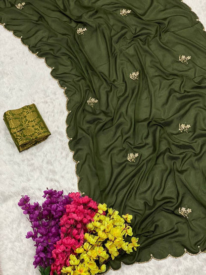 Party Wear Designer Chiffon Saree