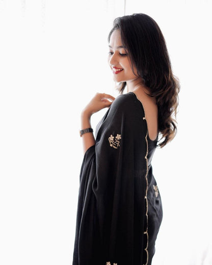 Party Wear Designer Chiffon Saree