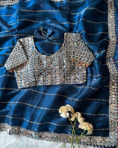 Party Wear Designer Jimmy Choo Silk Saree