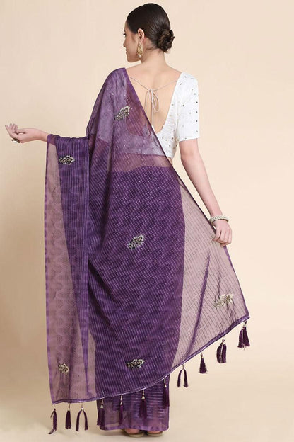 Party Wear Digital Printed Georgette Saree
