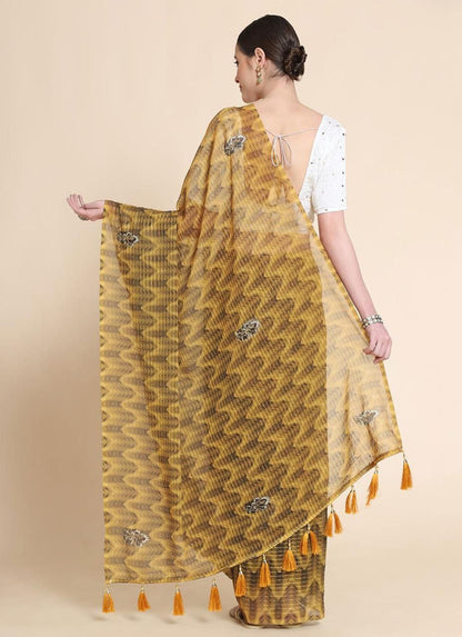 Party Wear Digital Printed Georgette Saree