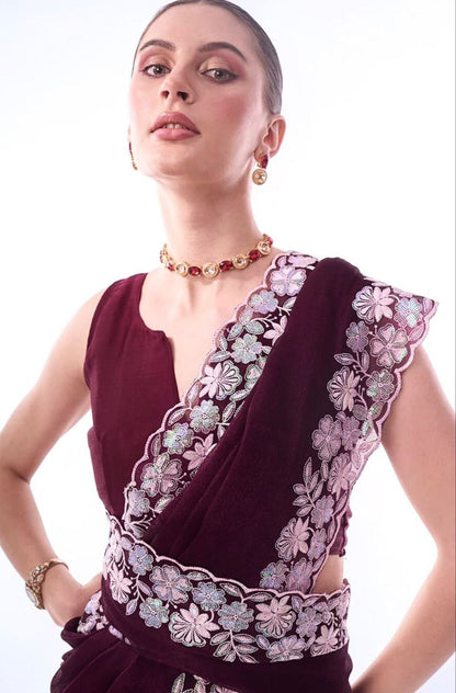 Party Wear Georgette Saree