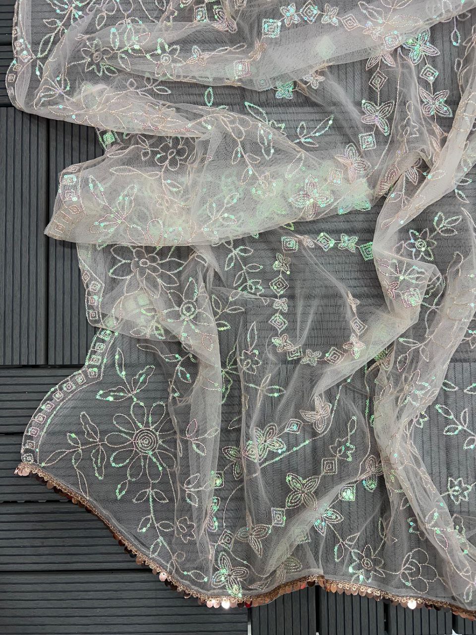 Party Wear Soft Net Saree | Replica Design