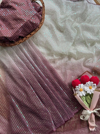 Party Wear Stylish Georgette Saree | Clone Design