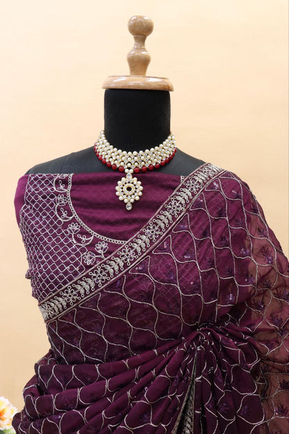 Party Wear Stylish Kasturi Silk Saree | Clone Design