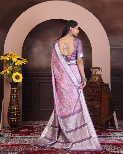 Pashmina Printed Khadi Viscose Saree