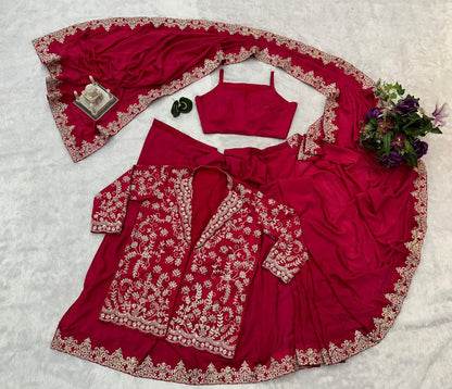 Pink Indo Western Ready To Wear Saree