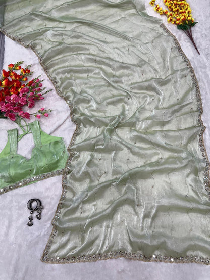 Pista Designer Zimmy Choo Saree