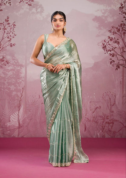 Pista Designer Zimmy Choo Saree