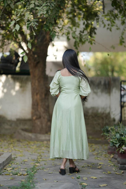 Pista Summer Wear Chinon Flary Kurti