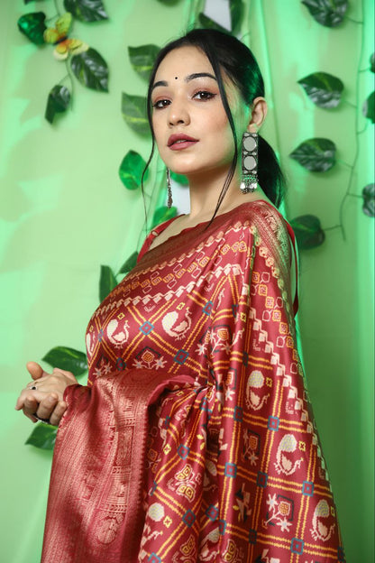 Pure Digital Printed Kanchipuram Silk Saree