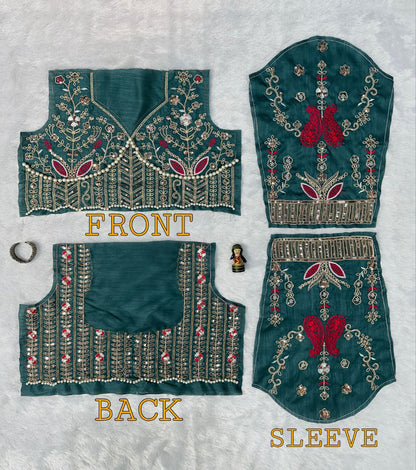 Solid Pink Party Wear Butterfly Net Saree