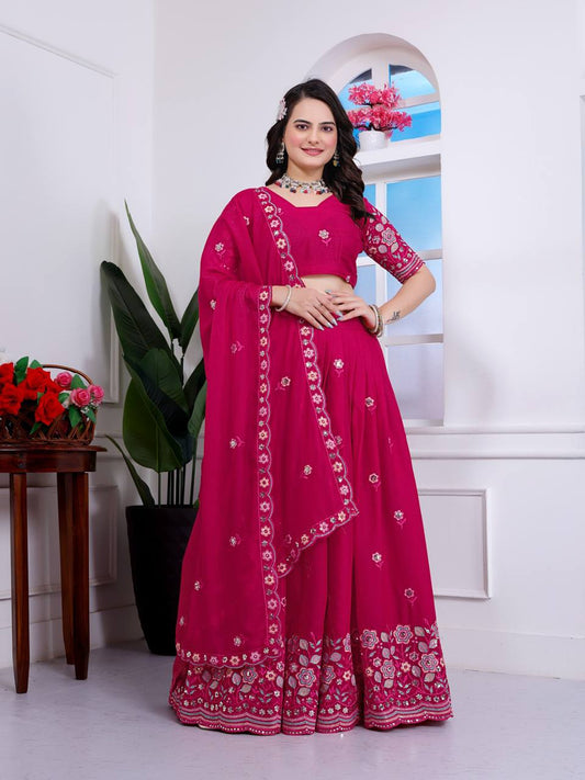 Rani Designer Georgette Lehenga