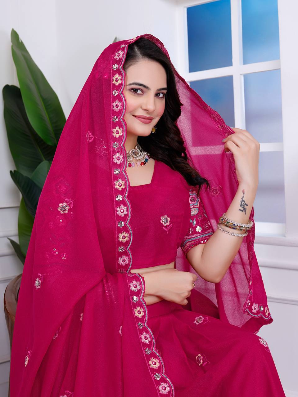 Rani Designer Georgette Lehenga