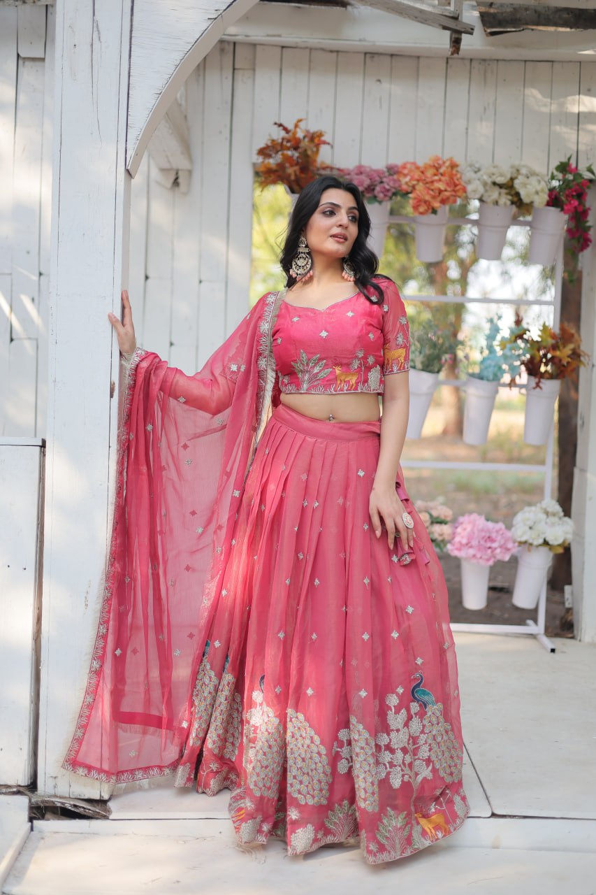 Rani Pink Designer Lehenga Choli