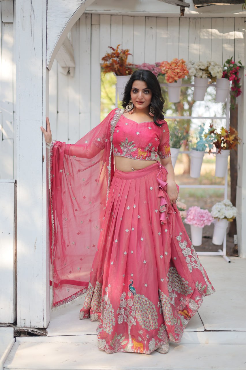 Rani Pink Designer Lehenga Choli