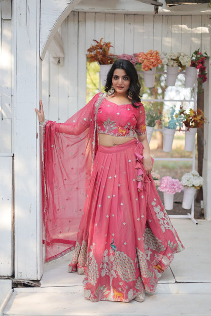 Rani Pink Designer Lehenga Choli