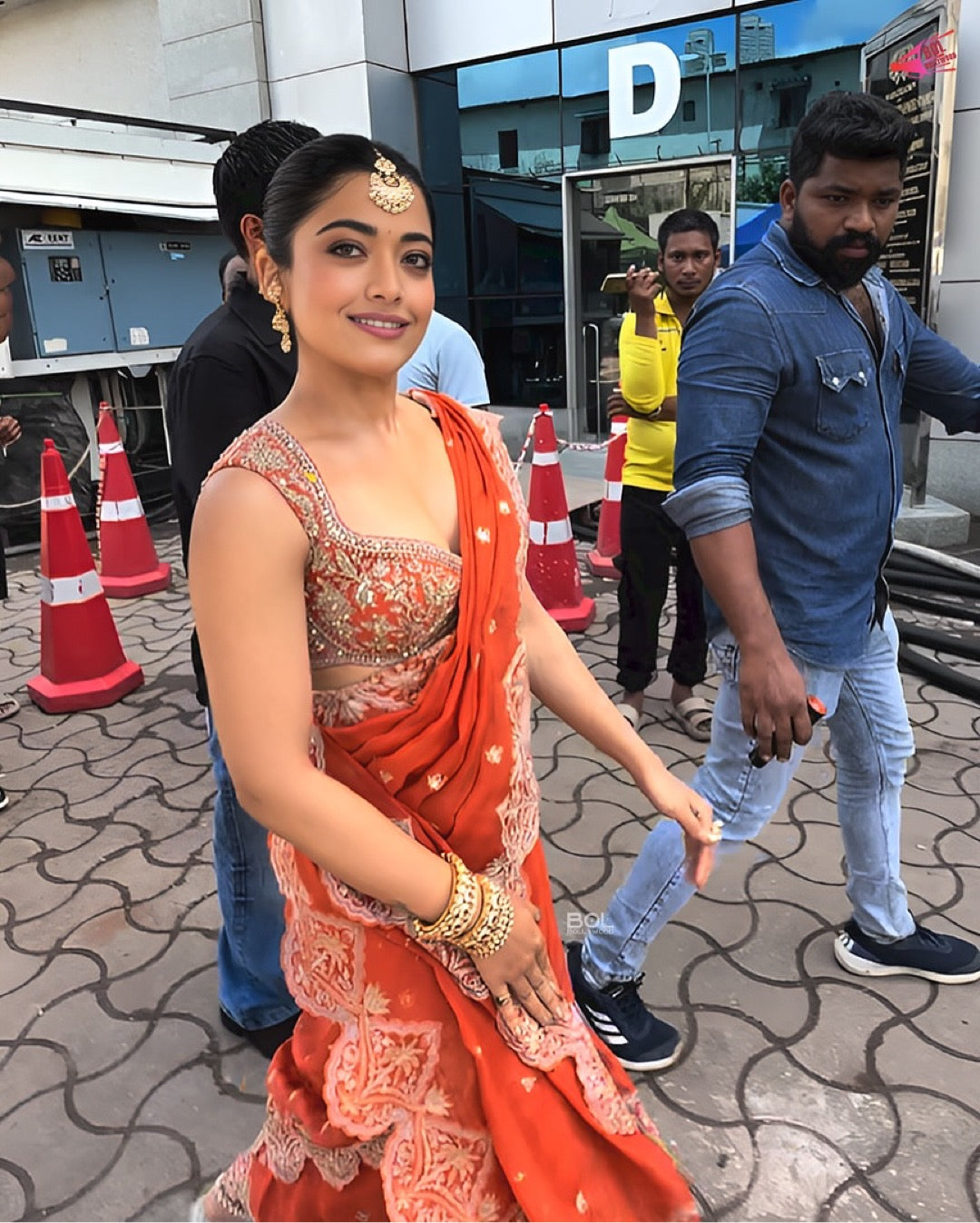 Rasmika's Designer Vichitra Silk Saree