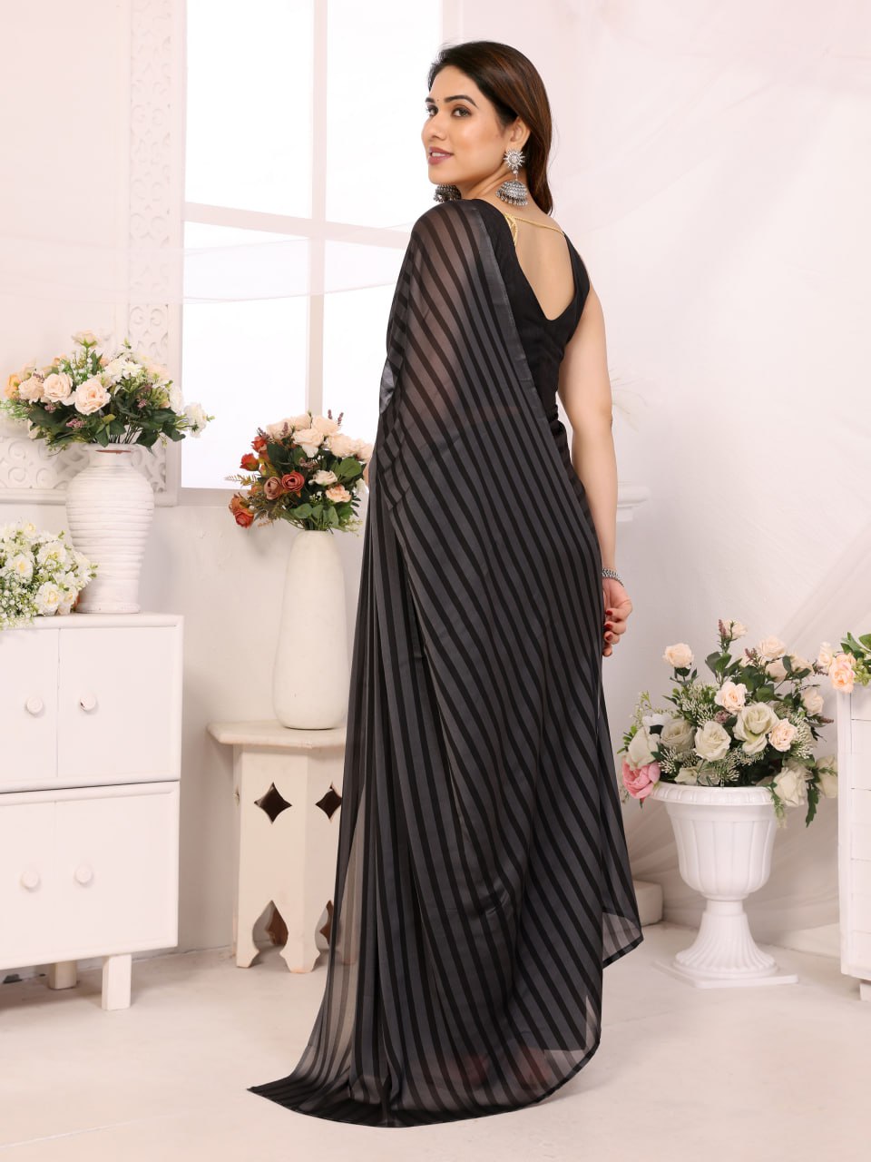 Ready Made Party Wear Georgette Saree