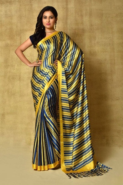 Ready Made Party Wear Satin Saree