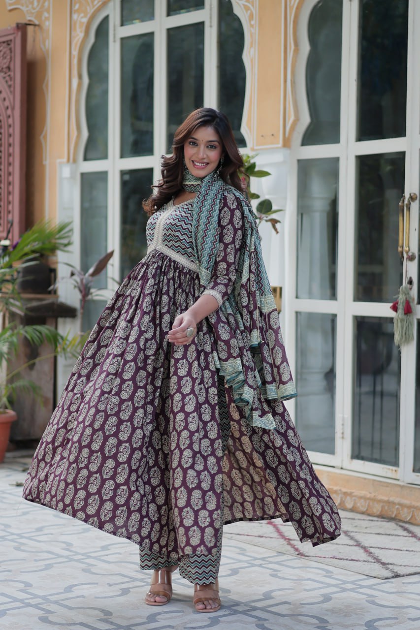 Readymade Kurti With Pant & Dupatta Set