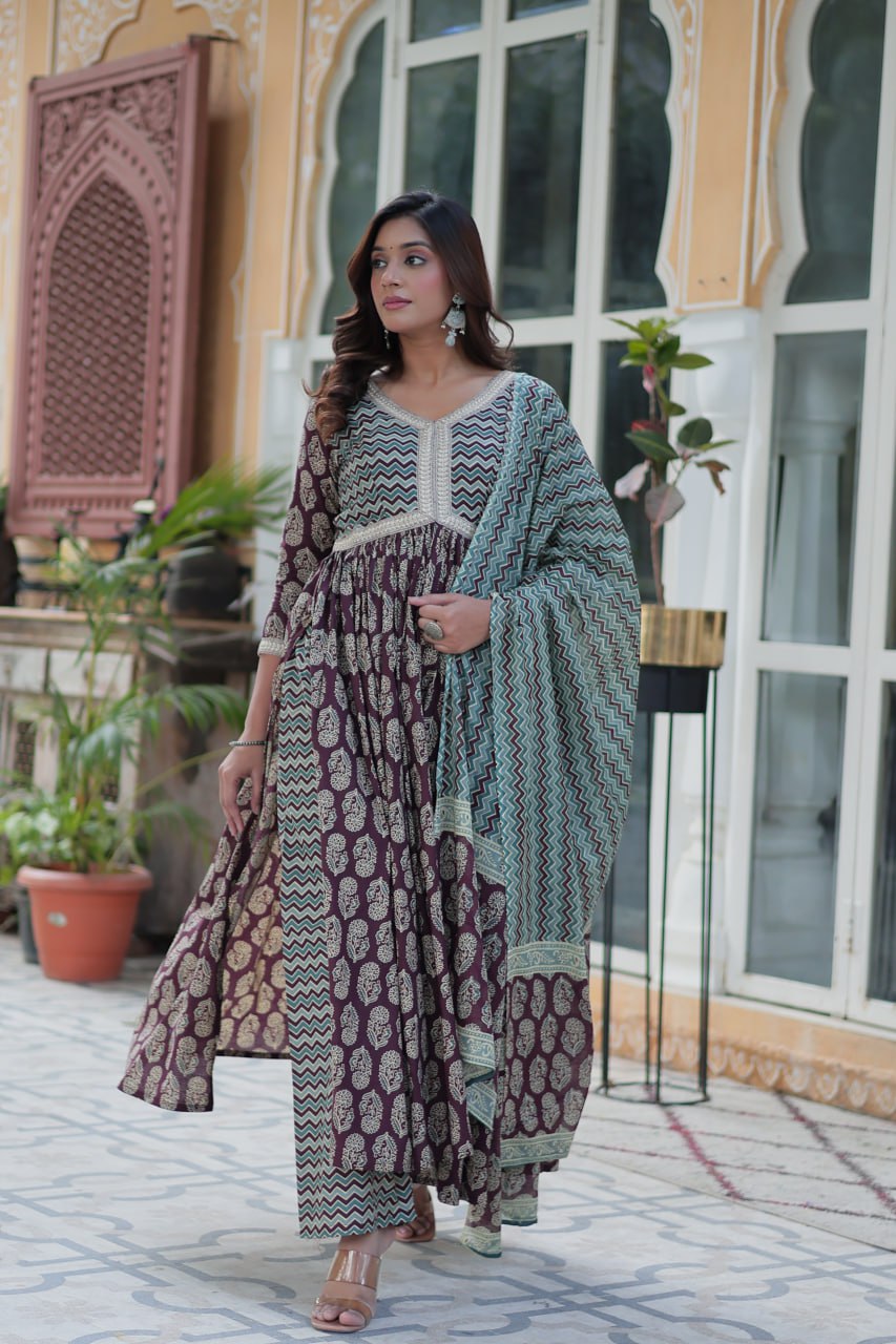 Readymade Kurti With Pant & Dupatta Set