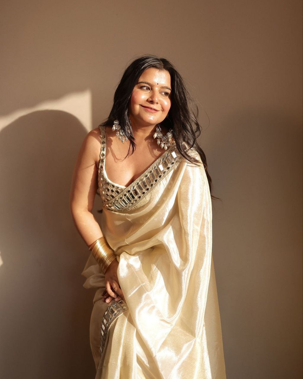 Designer Satin Organza Saree | Replica Design