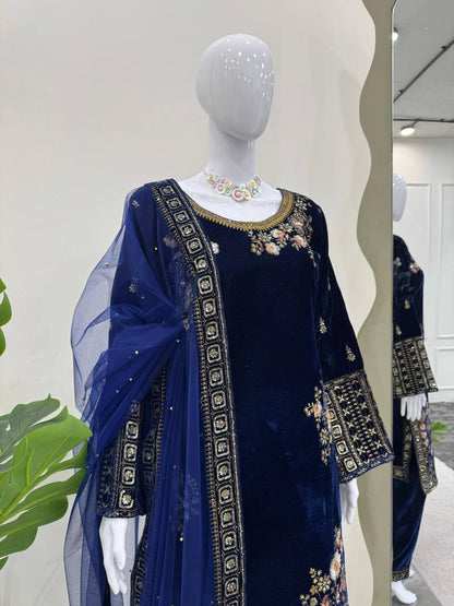 Shehnaaz Gill's Suit Set With Dupatta | Replica Design
