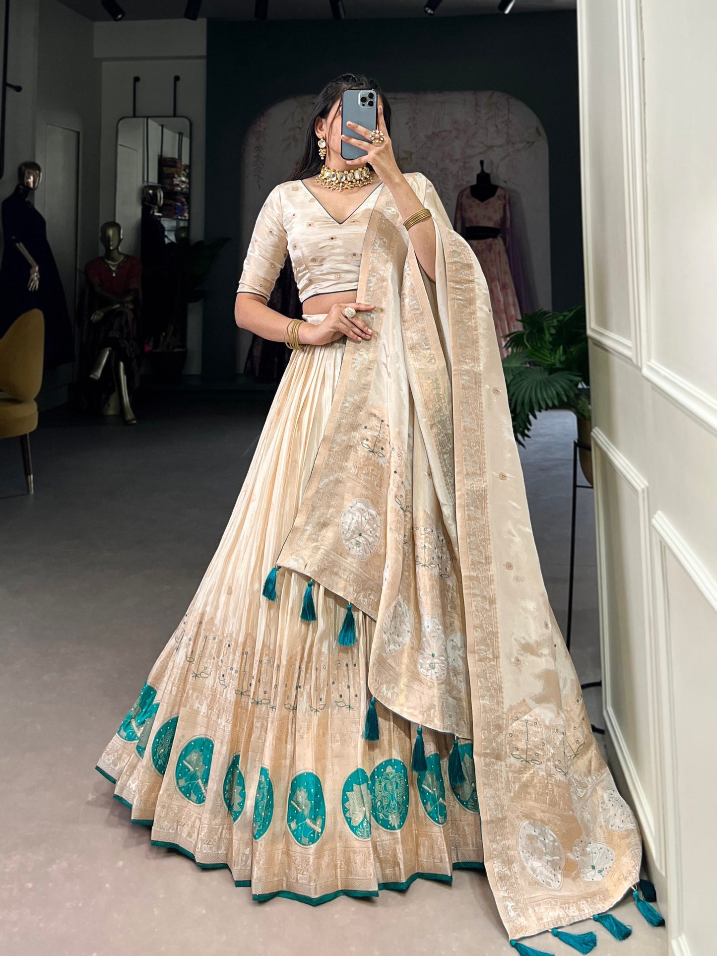 Shimmer Lehenga For Wedding