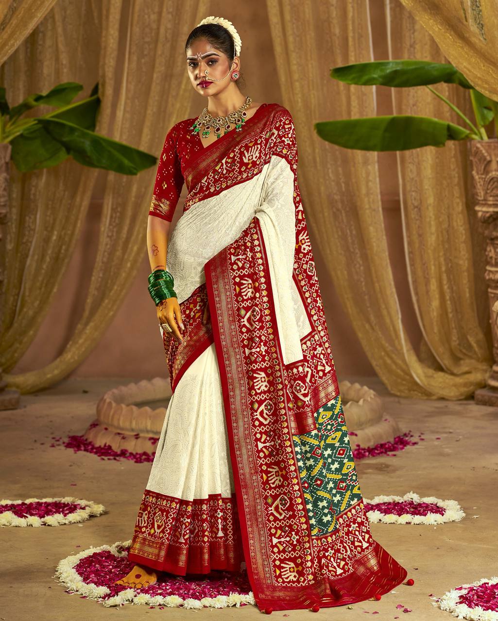 Chikankari Work Georgette Saree For Wedding