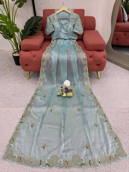 Sky Designer Zimmy Choo Saree