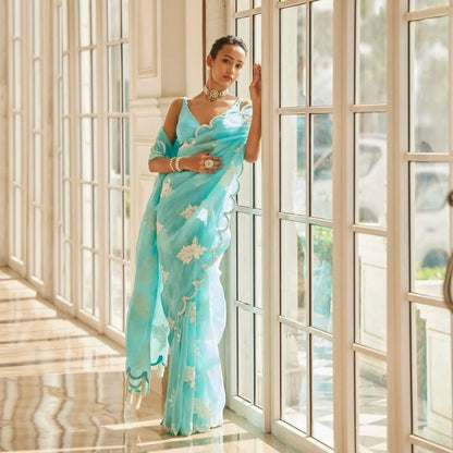 Sky Stylish Zimmy Choo Silk Saree | Clone Design