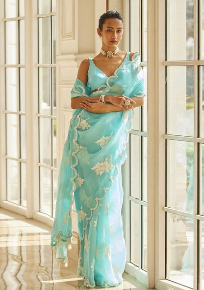 Sky Stylish Zimmy Choo Silk Saree | Clone Design
