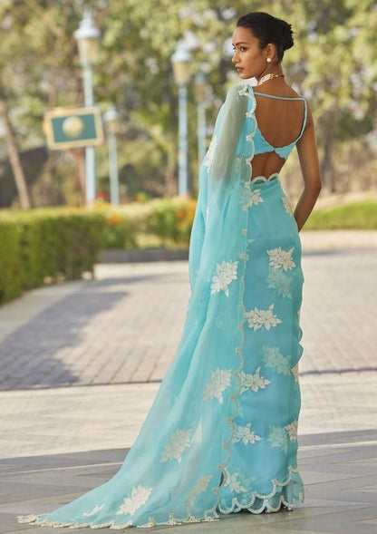 Sky Stylish Zimmy Choo Silk Saree | Clone Design