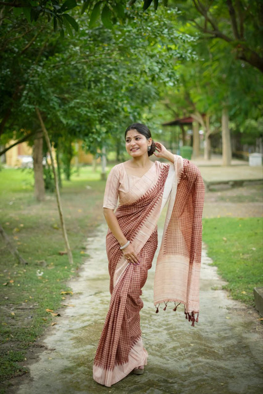 Traditional Tussar Silk Saree