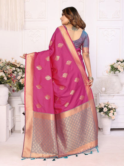 Soft Lichi Silk Saree For Wedding