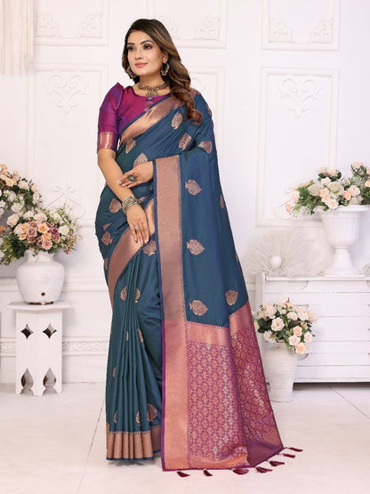 Soft Lichi Silk Saree For Wedding